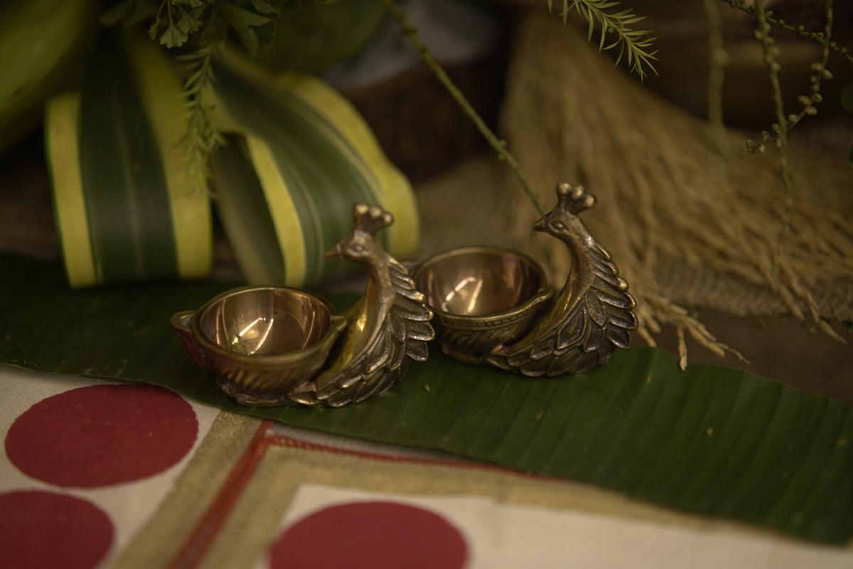 Mayurdeep – Handcrafted Brass Peacock Diyas