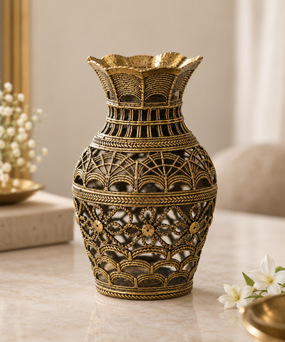Jharokha Dokra Vase