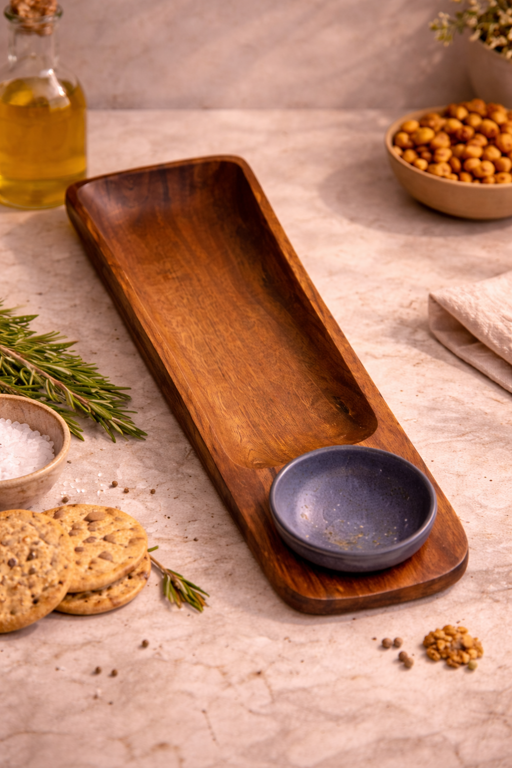 Platter with Dip- Bowl