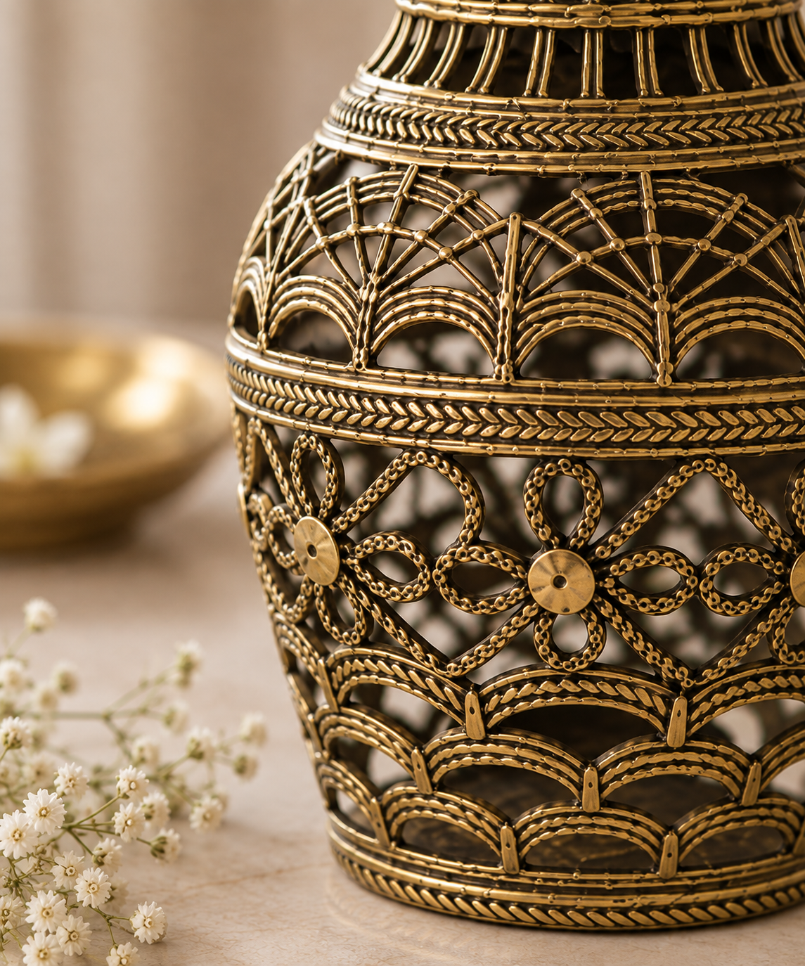 Jharokha Dokra Vase