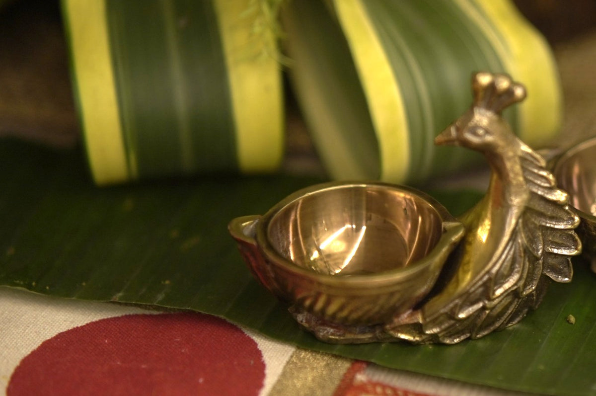 Mayurdeep – Handcrafted Brass Peacock Diyas